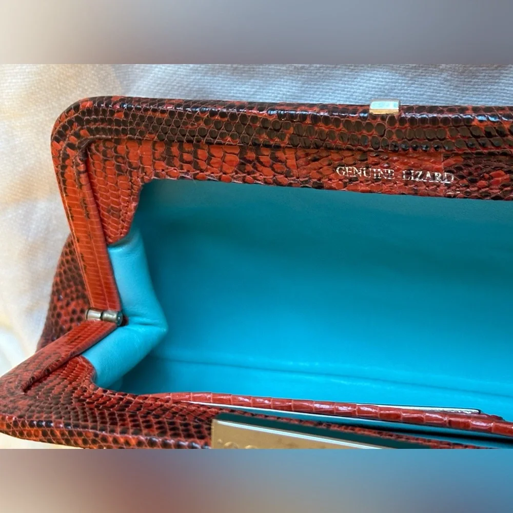 Tiffany & Co clutch genuine lizard